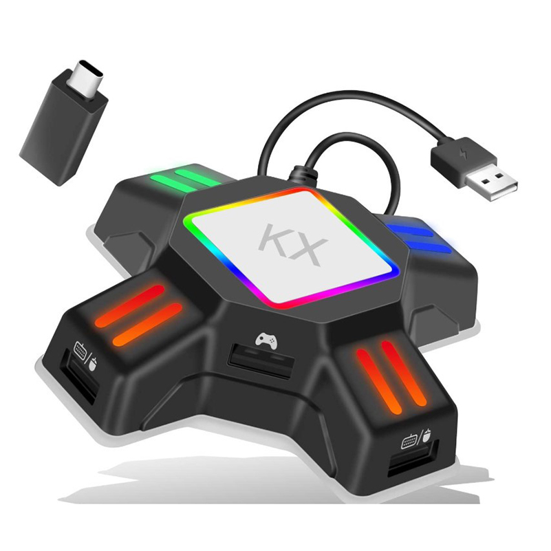 Gaming Keyboard And Mouse For Xbox - Adaptor KX untuk Pengontrol PS4, Konverter