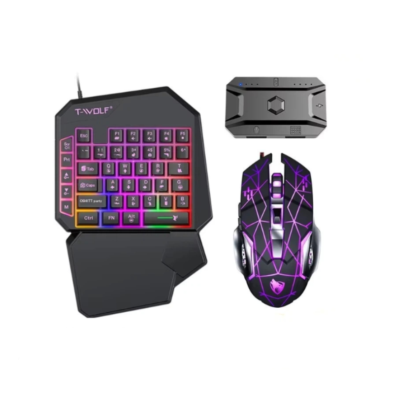 Gaming Keyboard And Mouse For Xbox - T-Wolf Tf950 5 in 1 Keyboard