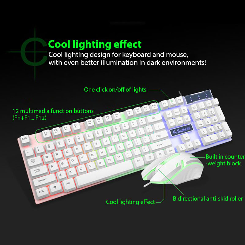 Set Keyboard dan Mouse KM320 K - Gaming Keyboard And Mouse Combo ulasan dan harga