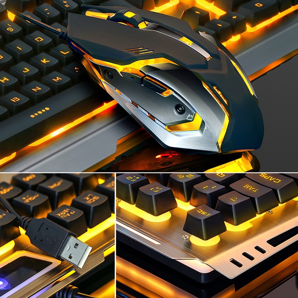 V1 USB Wired Mechanical Gaming - Gaming Keyboard And Mouse Combo ulasan dan harga