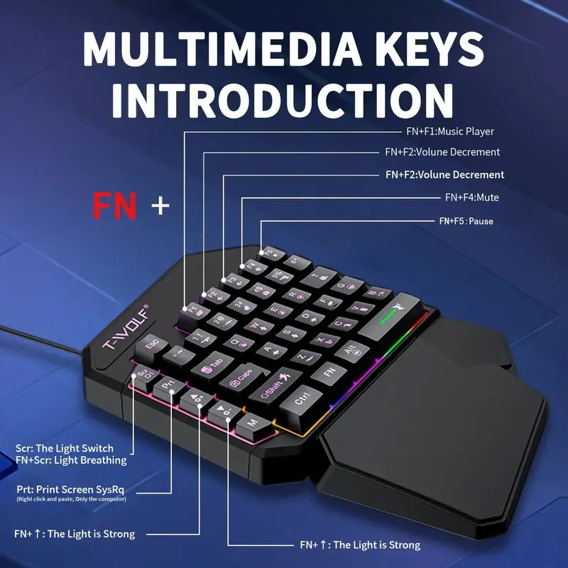 FocusOnPC TF900 2-in-1 Mobile  - Gaming Keyboard And Mouse Combo ulasan dan harga