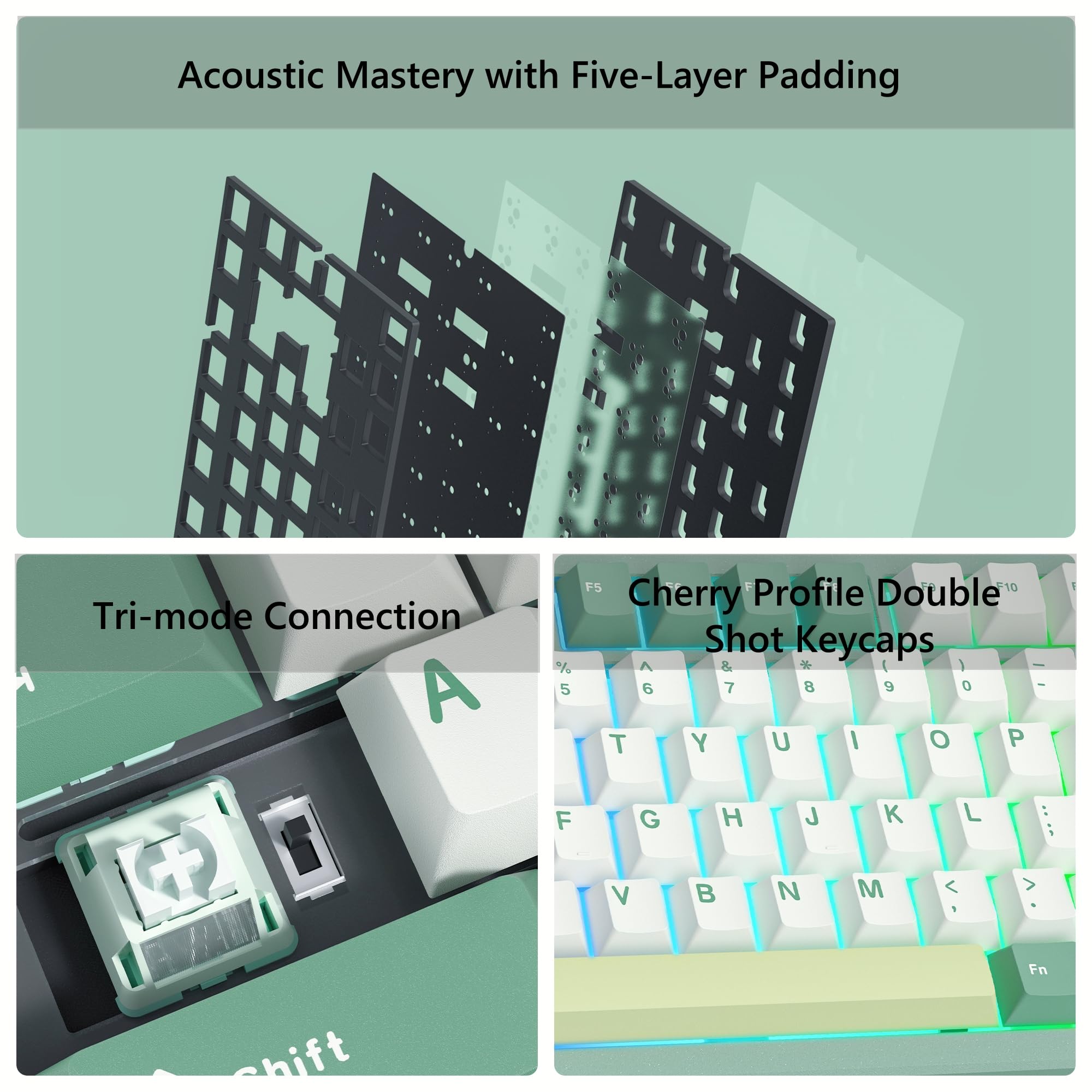 Keyboard Gaming Mekanik Kustom - Gaming Keyboard Mechanical Wireless ulasan dan harga