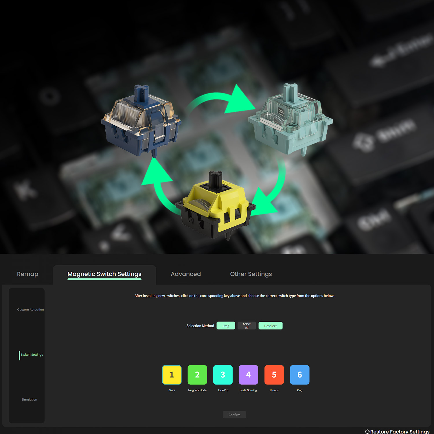 AKKO X MONSGEEK M3 V5 HE Keybo - Gaming Keyboard Mechanical Wireless ulasan dan harga