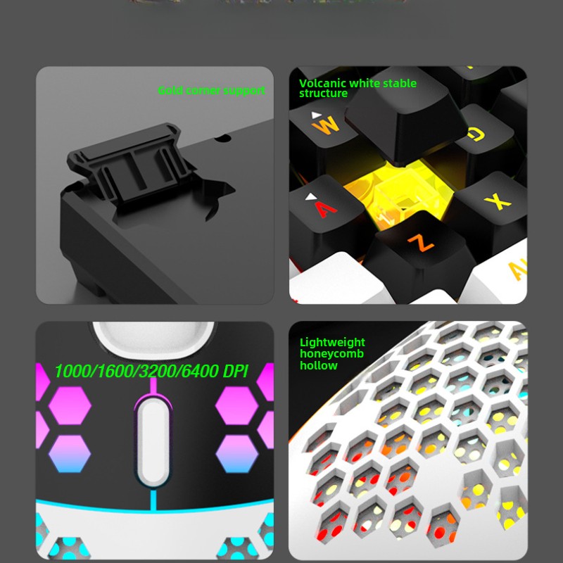Set Keyboard dan Mouse 60% RGB - Gaming Keyboard And Mouse For Xbox ulasan dan harga
